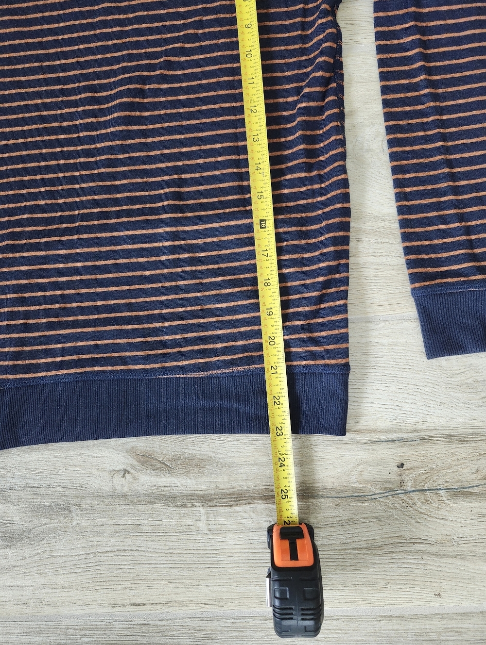Marine Layer Reversible Raglan  Blue Orange Shirt Women's M - Picture 6 of 10
